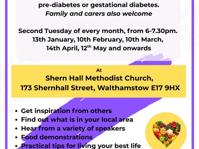 Diabetes Peer Support Group (New venue from January 2026)